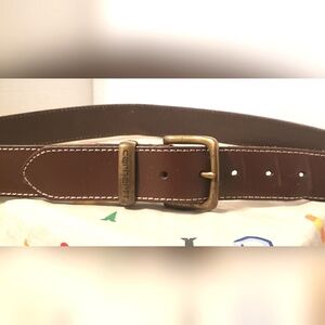 Carhartt Mens Brown Leather Belt Size 36